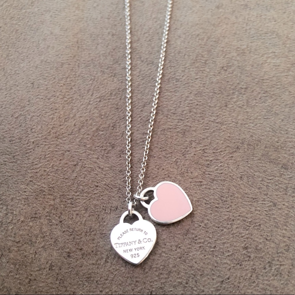 💕Tiffany & Co Double Heart Necklace 💕